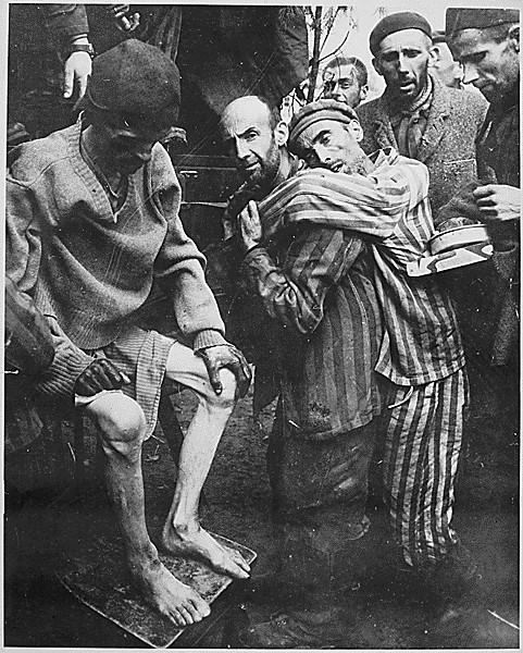 Survivors from the Wobbelin concentration camp